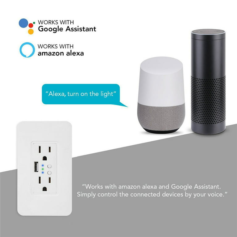 Lumary Smart WiFi Plug Remote Control Smart Plug Works with Alexa and Google Assistant 2 Pack