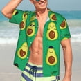 thumbnail image 5 of Picia Cartoon Fruit 1 Gentle Cotton Regular Fit Short Sleeve Casual Hawaiian Shirt for Men-XX-Large, 5 of 9