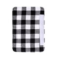 thumbnail image 3 of Men's Washable Refrigerator Door Handle Covers Two Pieces Installation Easy Disassembly Compatible With White Black Tartan Plaid Pattern, 3 of 3