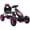 Pink, variant on Aosom Kids Pedal Go Kart Ride-on Toy with Ergonomic Comfort, Pink Plastic Pedal Car for Boys Girls Ages 5-12, Safety Hand Brake, Suspension System