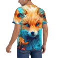 thumbnail image 2 of Vsdgher Fiery Red Maple Leaf Fox Mens T-Shirts Baseball Vintage Fashionable Lightweight Casual Crew Neck Slim Fit with Long Sleeves-Medium, 2 of 7
