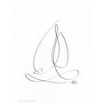 thumbnail image 3 of Mahdavi, Gholam Reza 19x24 Black Modern Framed Museum Art Print Titled - Sailboat, 3 of 5