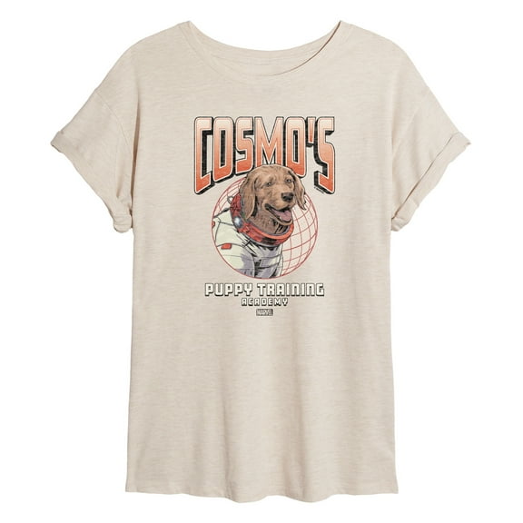 Marvel Guardians of the Galaxy - Cosmos Puppy Training - Women's Oversized Graphic T-Shirt