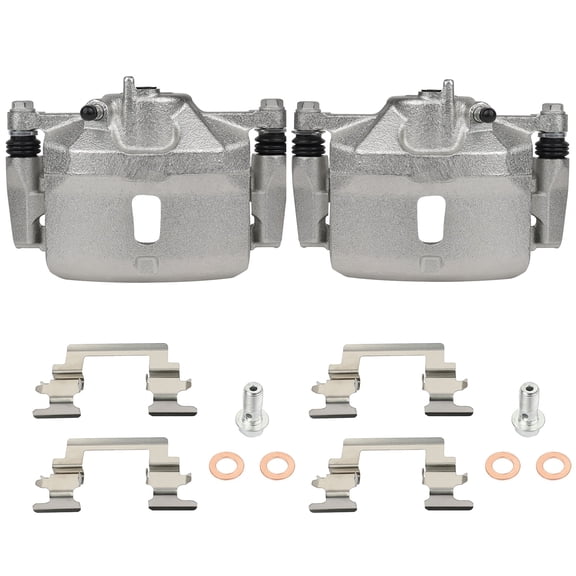2PCS Front Driver & Passenger Side Disc Brake Calipers (w/Bracket) 1 Piston 2001-2005 for H-onda Civic 1.7L 2002-2003 for H-onda Civic 2.0L