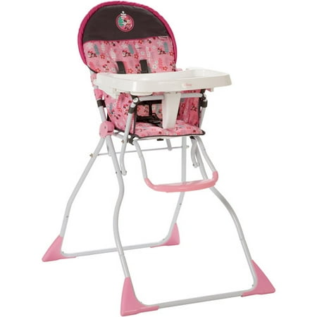 Disney Flat Fold Deluxe High Chair, Sweet Minnie