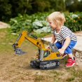 thumbnail image 4 of Remote Control Excavator Toys for Boys,14 Channel RC Digger Construction Toys Tractor,Simulated Smoke, Sound, Lighting, Metal Digging Head, for Boys 6 7 8 9 10 11 12, 4 of 9