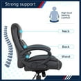 thumbnail image 4 of BestOffice Big and Tall Ergonomic Office Chair, Lumbar Support, PU Leather for Men, Women(Black), 4 of 7