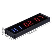 LED Timer Clock Interval Timer 1.5in LED Digital Display Count Down/Up Clock With Remote For Home Gym Office