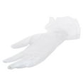 thumbnail image 5 of Grofry Women Bridal Gloves,Evening Party Bridal Wedding Prom Lace Trim Bowknot Finger Short Gloves Black, 5 of 7
