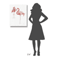 thumbnail image 4 of Global Gallery's 'Gracefully Pink X' By Lisa Audit Stretched Canvas Wall Art, 4 of 4
