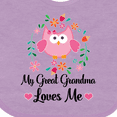 thumbnail image 4 of Inktastic My Great Grandma Loves Me Owl Girls Baby Bib, 4 of 4