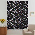 thumbnail image 2 of Colorful Polka Dot Sheer Curtains 54 Inches Long, Modern Minimalist Geometric Black Light Filering Curtains, Breathable Simi Curtain Privacy Drapes for Kitchen Bathroom Small Window Treatment, 2 of 9