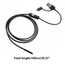 Qonioi 3-in-1 USB Endoscope, Type C Borescope with HD Camera for Inspection Snake Camera, Industrial Endoscope Inspection Tool
