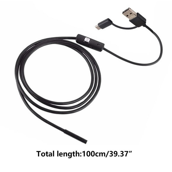 3 In 1 USB Endoscope Type C Borescope 7mm Inspection Snake Camera HD IP67 With 6 Adjustabl LEDs Tpye-c Interface, Interface, And PC Computer Interfac