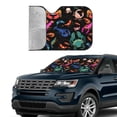thumbnail image 2 of Yiaed Animals Under Water Print Car Windshield Sunshade Front Auto Car Front Window Sun Shade Foldable Sun Visor Shield Cover Auto Accessories for Sedan SUV Truck-Small, 2 of 5