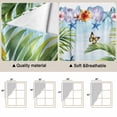 thumbnail image 5 of Swag Valance Curtains for Windows, Coastal Tropical Light Filtering Kitchen Curtains with Rod Pocket, Palm Tree Starfish Shell Flower Gnomes Window Treatment Valances for Living Room, 36x45 - 2 PCS, 5 of 9