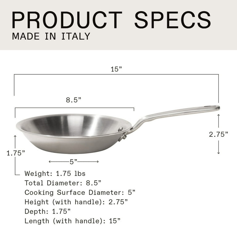 Made In Cookware - 8-inch Stainless Steel Frying Pan - 5 Ply Stainless Clad  
