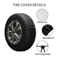 thumbnail image 6 of Kll Butterflies On Polka Dots Tire Cover,Universal Wheel Tire Cover For Trailer, Rv, Suv, Truck,Camper And Many Vehicle,(16 Inch), 6 of 8