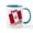 White/Blue Inside, variant on CafePress - Peru Soccer Team Mug - 11 oz Ceramic Mug - Novelty Coffee Tea Cup