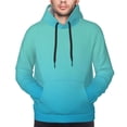 thumbnail image 4 of Hoodies for Men - Teal Turquoise Long Sleeve Comfrt Men'S Fashion Hoodies & Sweatshirts, Sweatshirts for Men Hoodies Pullover Clothing Clothes with Pouch, 4 of 7