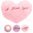 thumbnail image 2 of KAKOWELY Almohada en forma de corazón, almohada única y brillante en forma de corazón, almohada de peluche en forma de corazón, 2 of 5