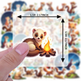 thumbnail image 6 of LUUFILx 50pcs Adorable Ferret Fairy Animal Nature Stickers Cartoon Cute Holiday Stickers Kids Water Bottle Laptop Phone Scrapbook Stickers Set, 6 of 7