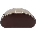 thumbnail image 4 of Remote Control Holder Organizer Table Desk Leather Control Storage TV Remote Control Organizer with 5 Spacious Compartments (Dark Brown with Beige Lining), 4 of 7