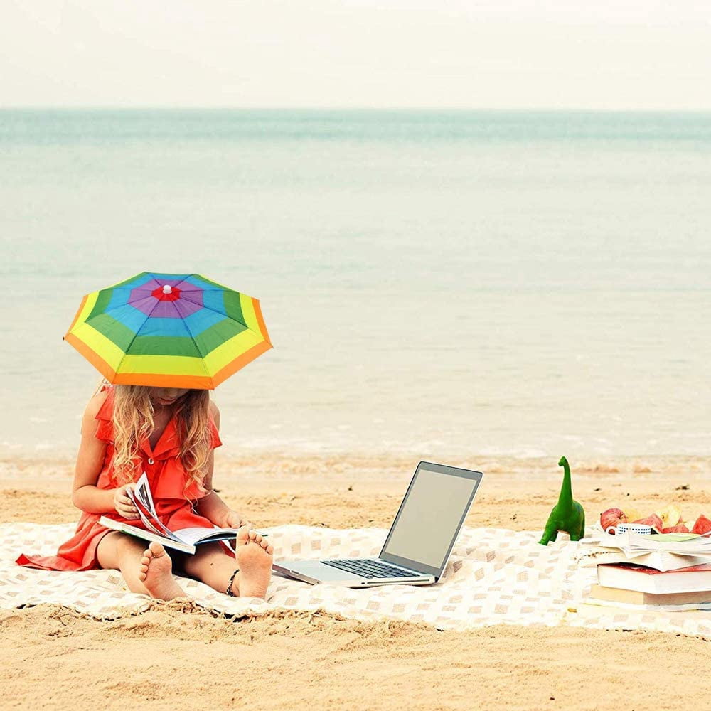 Foldable Umbrella Hat, Mini Parasol Hat 