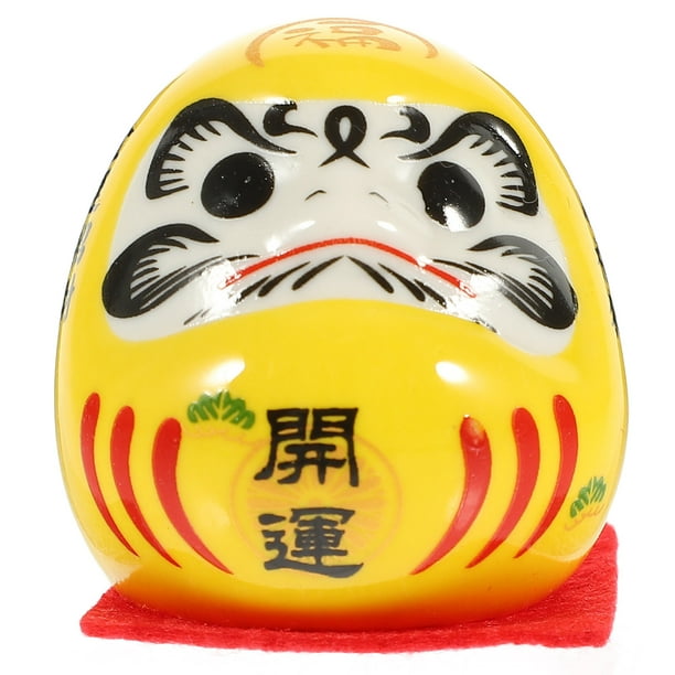 Figura decorativa de Daruma, decoración de cerámica japonesa, Daruma, estatua japonesa de Darma, figura de Darma de riqueza