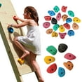 thumbnail image 4 of Rock Climbing Holds with Mounting Screw Holds Up to 230Lbs Kids Adults Rock Wall Holds Indoor Outdoor Playground Rock Climbing Wall Grips-Random Color, 4 of 9
