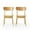 Green Tea/Natural Oak, variant on GDF Studio Alexis Mid Century Modern Fabric Upholstered Dining Chairs, Set of 2, Light Beige and Natural Oak