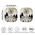 thumbnail image 4 of Jeiento Compass Car Windshield Sun Shade 2 Piece Car Windshield Cover Sun Shade Mountain Windshield Visor Sun Shade Blocks UV Rays Sun Visor Protector Sun Protection Interior Auto Accessory, 4 of 7