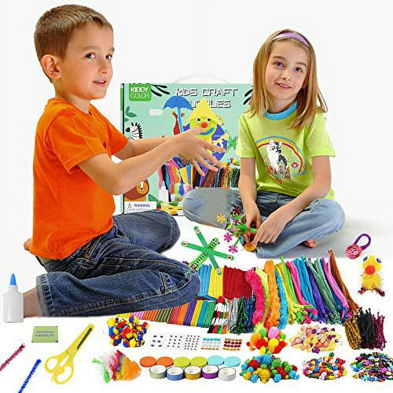 Kiddycolor 109 Piece Deluxe Art Creativity Set Arts and Crafts Kit for Beginners, Gift for Children