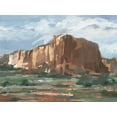 thumbnail image 2 of Harper, Ethan 32x25 White Modern Wood Framed Museum Art Print Titled - Western Rock Formation I, 2 of 4