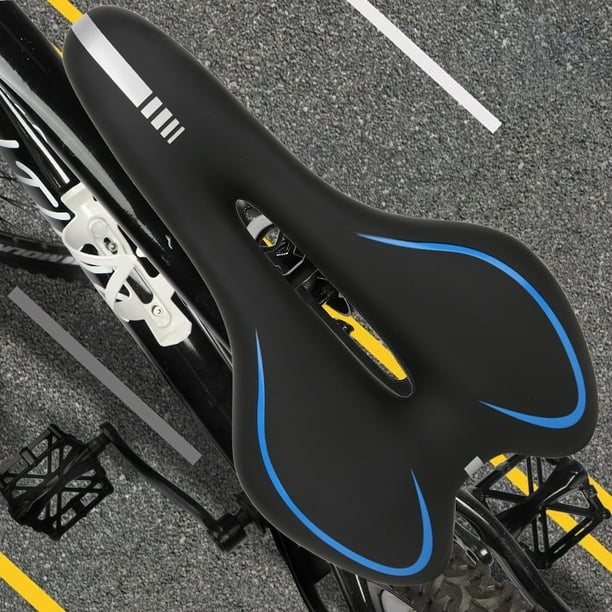 Velo Confortable Selle de Velo Selle en Silicone pour Velo de Route Velo de Montagne Velo Bleu