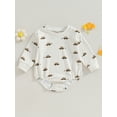 thumbnail image 2 of GXFC Baby Fall Romper for Girls Boys 3M 6M 12M 18M Infant Long Sleeve Graphic One Piece Jumpsuit Bodysuit Autumn Clothing for Newborn Girls Boys, 2 of 8