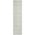 thumbnail image 3 of SAFAVIEH Cambridge Leslie Geometric Wool Runner Rug, Silver/Ivory, 2'6" x 10', 3 of 4