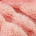 thumbnail image 2 of TOPCHANCES Soft Fluffy Throw Pillow Covers, Pack of 2 Decorative Couch Pillow Protector with Hidden Zipper, 18''x18'', Pink, 2 of 16