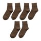 thumbnail image 1 of Guardurnaity Calcetines tobilleros Medias lisas Estiramiento Color sólido Calentador de piernas Largo cálido Transpirable Medias lavables Ropa Medias Café, 1 of 6