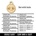 thumbnail image 2 of Kawaii Cute Pout Pouting Face Wood Mini Charms Shapes DIY Craft Jewelry - With Hole - 20mm (15pcs), 2 of 7