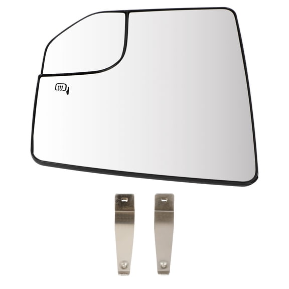 cciyu Left Side View Mirror Replacement Glass Fits For 2015-2020 For Ford For F150 Heat w/backing Holder Exterior Mirror FL3Z17K707L