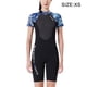 thumbnail image 2 of Trajes de neopreno de 1,5 mm Traje de buceo Traje de baño de una pieza Pantalones cortos a prueba de sol UPF 50 Traje de surf de protección solar para Snorkel Surf Natación Mujer Negro / Azul XS Inevent OD017103-12, 2 of 2