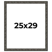 25x29 Frame Black-Brown Medieval Solid Wood Picture Frame | 1.5 Inch Moulding Width | Gotham