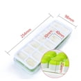 thumbnail image 6 of Dengmore 4Pc Covered Ice Tray Set With 14 Ice Cubes Molds Flexible Rubber Plastic Stackab for Home, 6 of 6