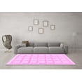 thumbnail image 3 of Ahgly Company Indoor Rectangle Solid Pink Modern Area Rugs, 3' x 5', 3 of 4