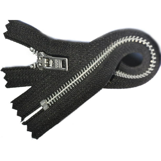 Zipperstop Wholesale Ykka A 9 Aluminum Jeans Zipper With Locking Pull Ykk 5 Closed End Color 580 Black 5 Zippers Pack Walmart Com Walmart Com