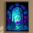 thumbnail image 1 of Cuadros Decorativos 5D bricolaje taladro redondo completo diamante pintura Aurora Kit hogar decoración arte artesanía Wdftyju de costura negro 4 estilos, 1 of 7