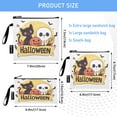 thumbnail image 3 of 3 Size Reusable Food Storage Bags Set Airtight Zipper Closure Lunch Snacks Travel Organizer Halloween-themed Logo, 3 of 8