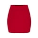 thumbnail image 5 of Falda corta ajustada de cintura elástica lisa para mujer: cintura alta con bolsillos, adecuada para el día a día, el deporte y las fiestas., 5 of 5