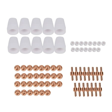 

70pcs Plasma Shield Cup Electrode Tip Gas Ring Fit for PT-31 LG-40 Plasma Cutting Torch 70pcs